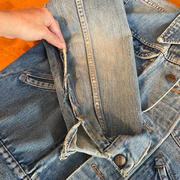 Vintage 1970s Size 42 Maverick Blue Bell Wrangler Selvedge denim trucker jacket - Picture 16 of 16